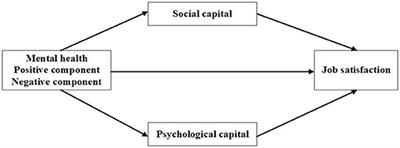 The Influence of Mental Health on Job Satisfaction: Mediating Effect of Psychological Capital and Social Capital